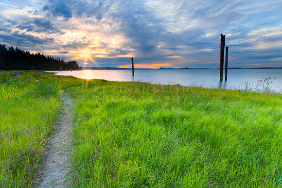 Walking on the beach at English Boom County Park