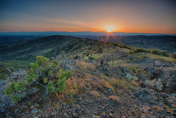 Sunset in Ishi Wilderness