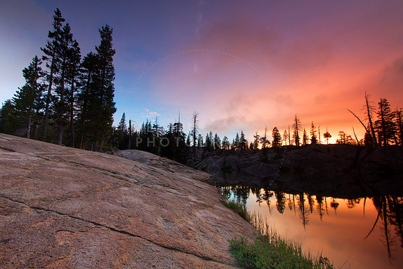 Sunset over Pingree Lake