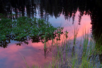 Boulder lake sunset