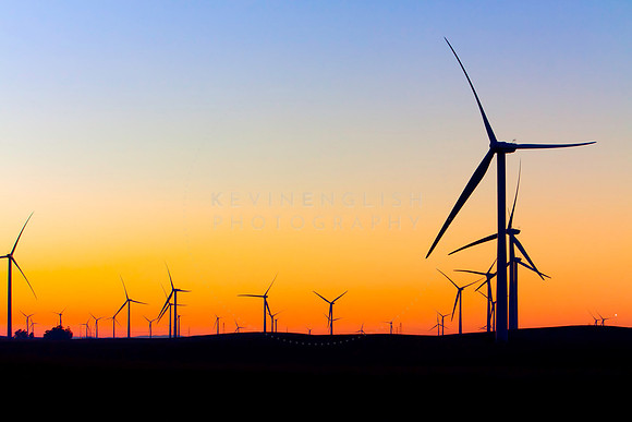 Wind Farm Sunset