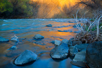 Sunset along Cache Creek