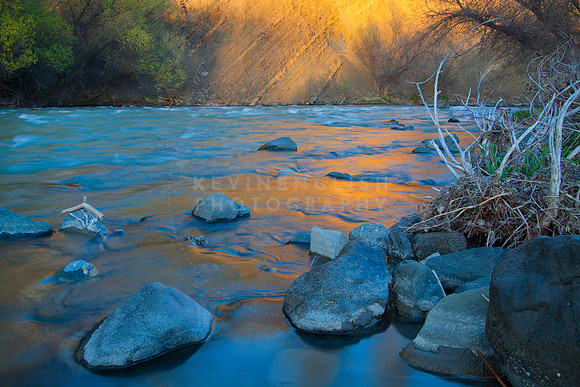 Sunset along Cache Creek